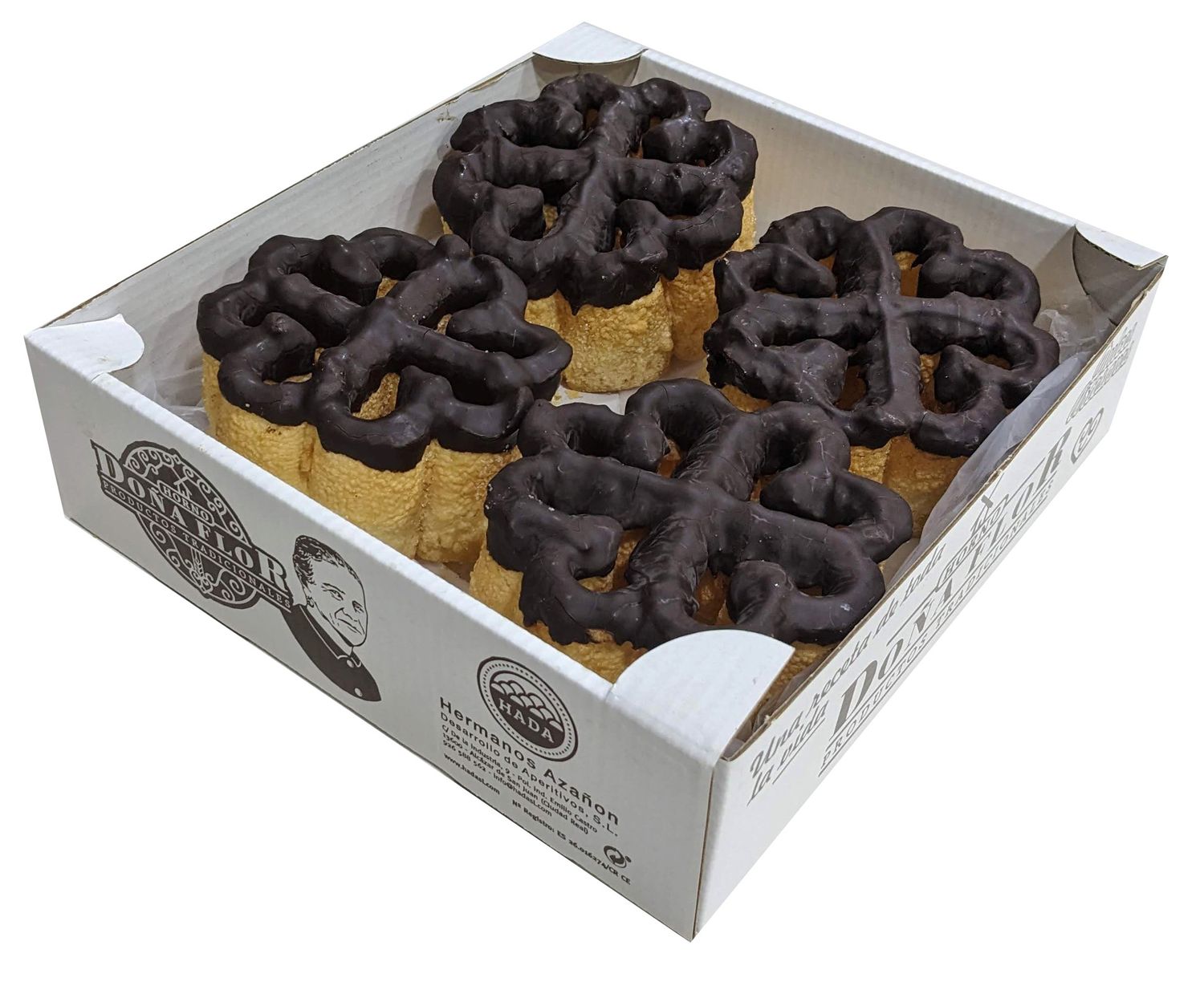 Flores artesanas al chocolate HORNO DOÑA FLOR 190 g.