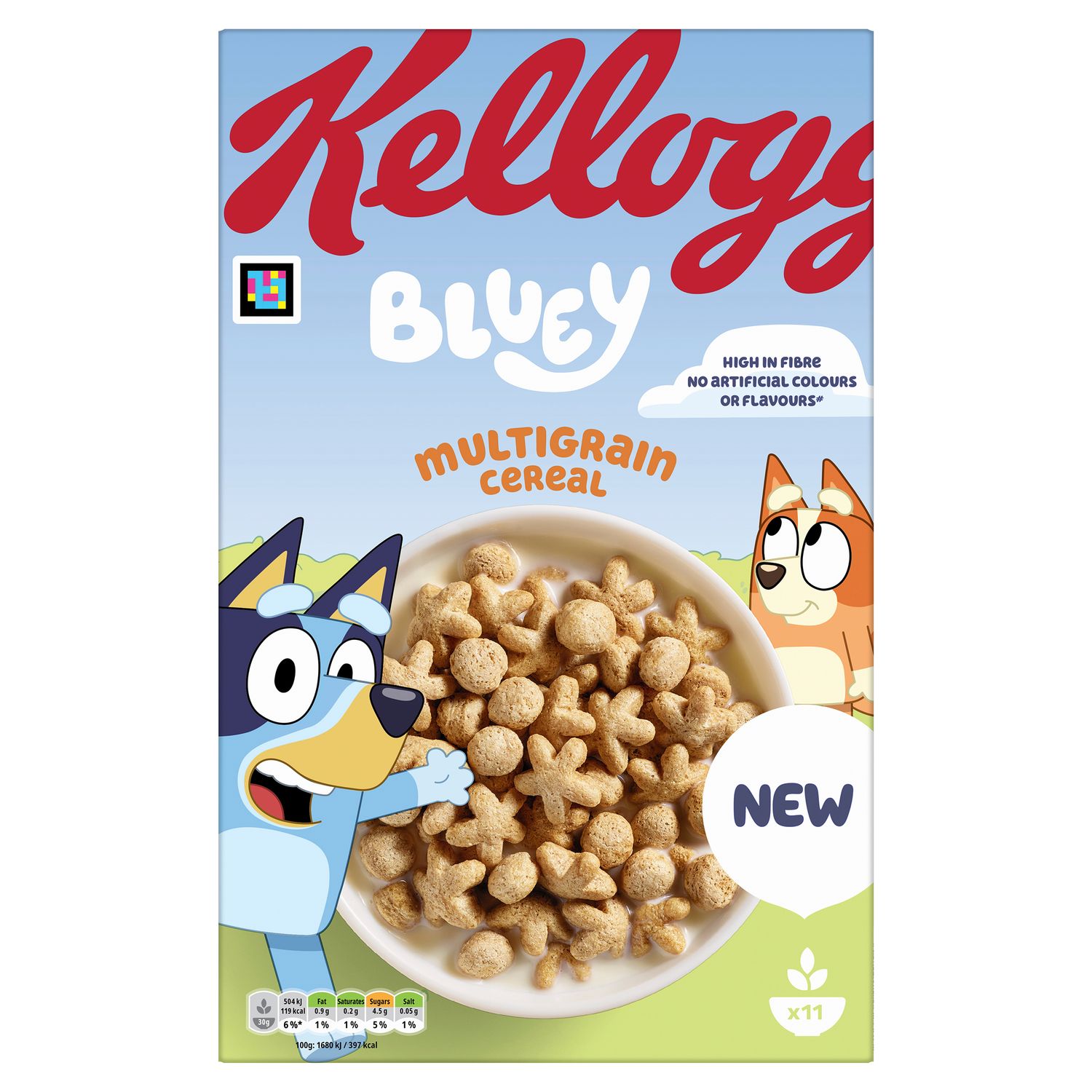 Cereales multigrain Bluey KELLOGG'S 350 g.