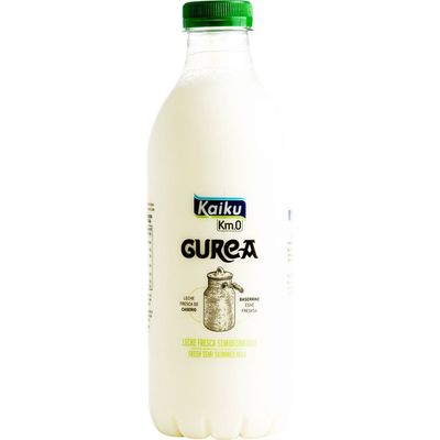 Leche fresca semidesnatada GUREA de KAIKU 1 Lt.