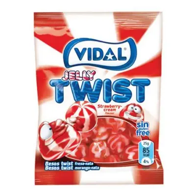 Gominolas jelly twist sin gluten VIDAL 90 g.