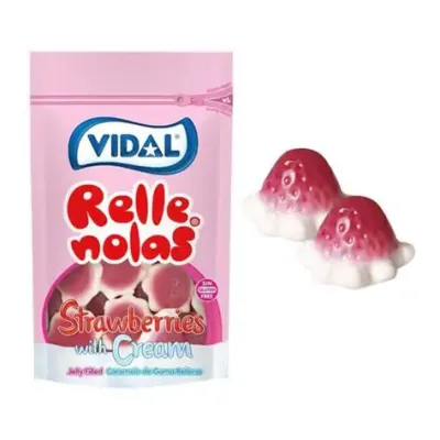 Gominolas rellenolas strawberries sin gluten VIDAL 90 g.