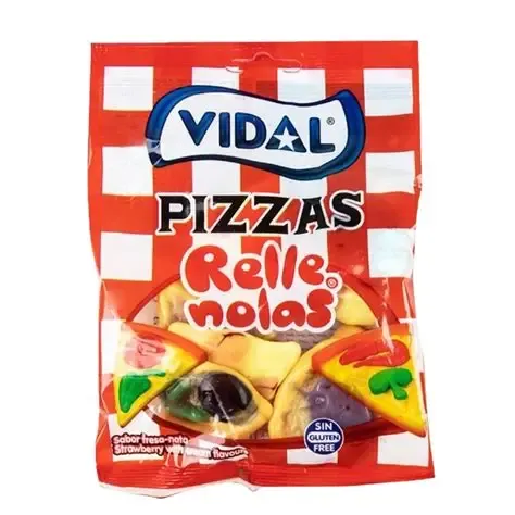 Gominolas rellenolas pizzas sin gluten VIDAL 90 g.