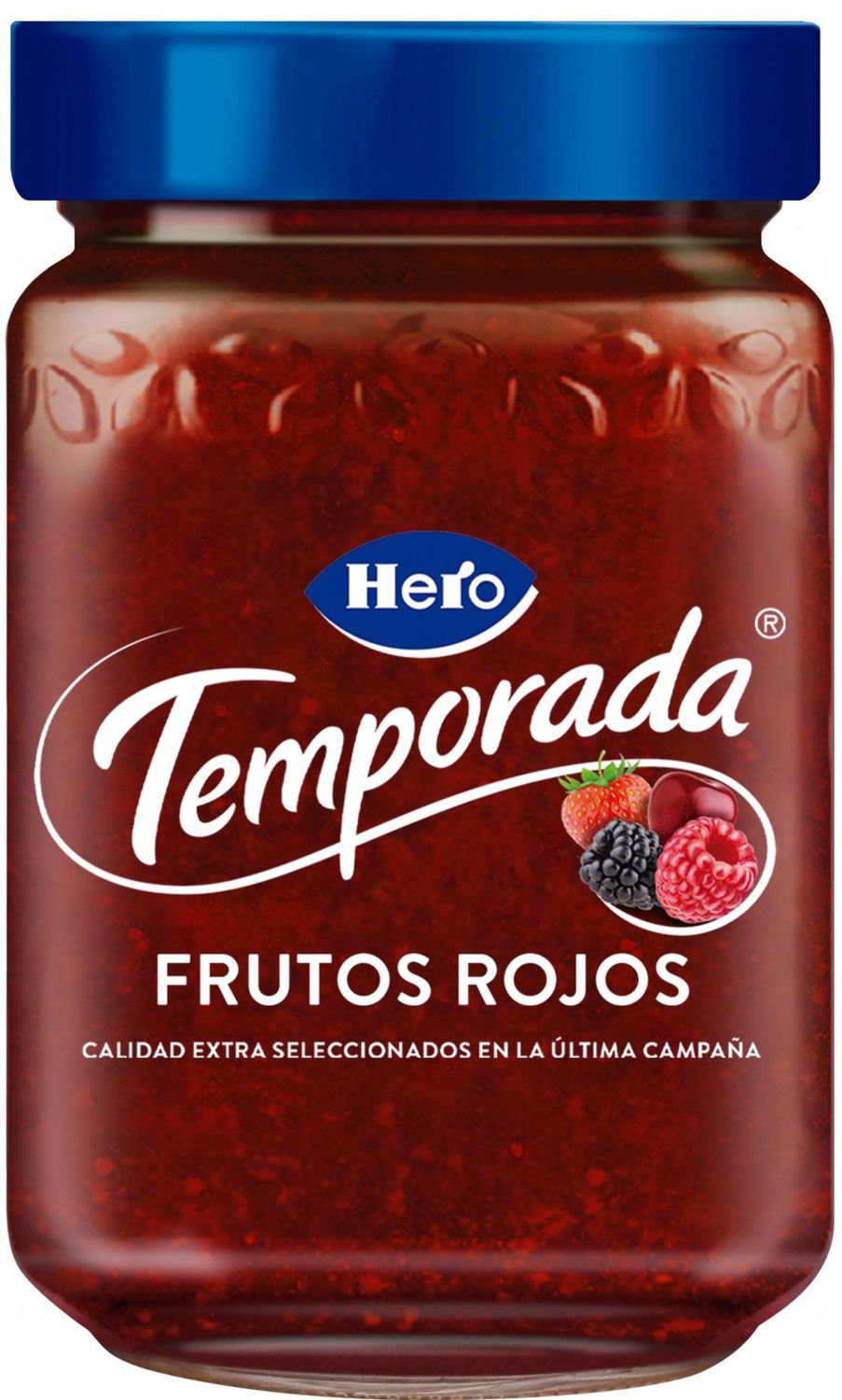 Mermelada extra de frutos rojos HERO 350 g.