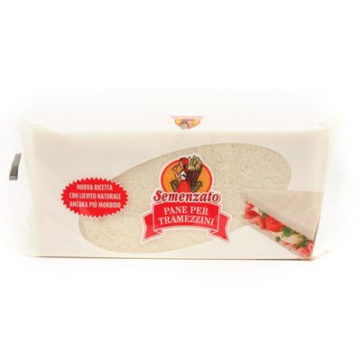 Pan de sandwiches con aceite de palma NEGRINI 250 g.