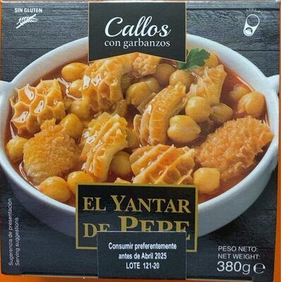 Callos con garbanzos EL YANTAR DE PEPE 380 g.