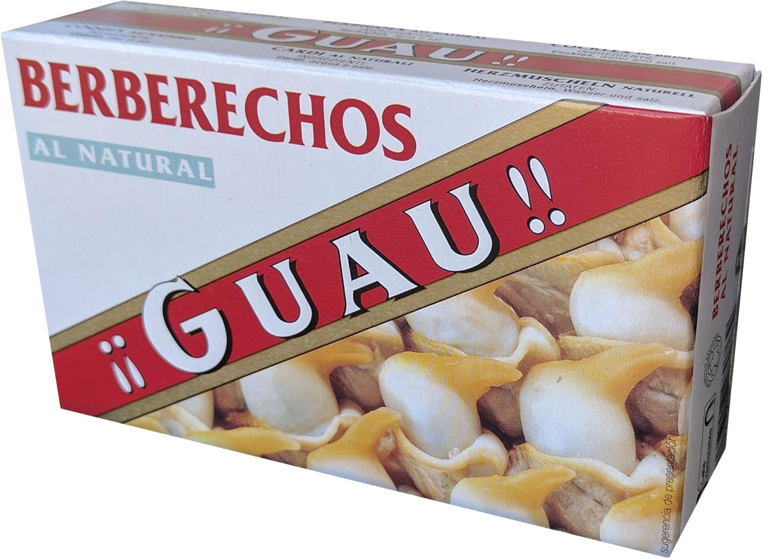 Berberechos al natural ¡¡GUAU!! 111 g.