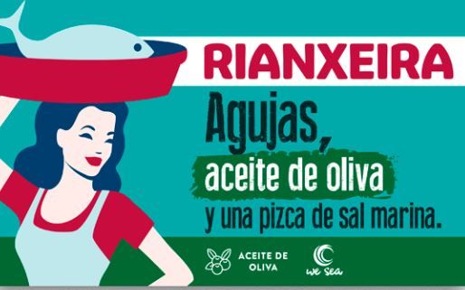 Agujas en aceite de oliva y una pizca de sal marina RIANXEIRA 113 g.