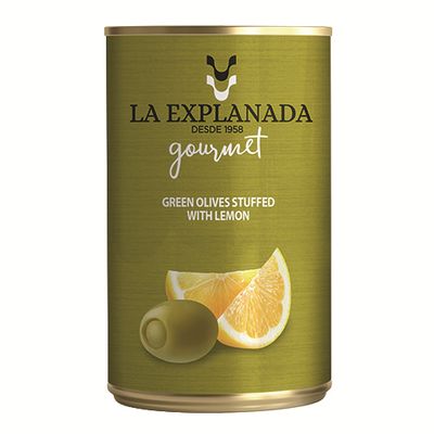Aceitunas verdes rellenas de limón  LA EXPLANADA 280 g.