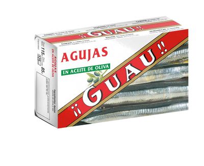 Agujas en aceite de oliva GUAU 115 g.