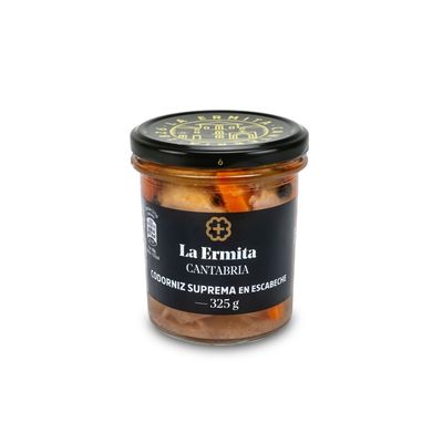 Codorniz suprema en escabeche LA ERMITA 325 g.
