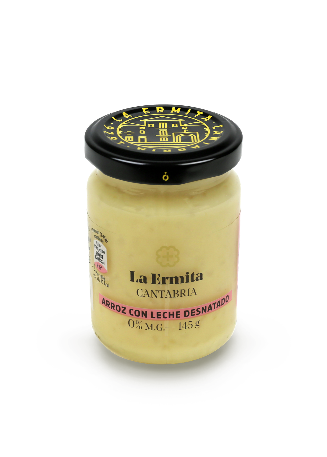 Arroz con leche desnatado 0% m.g. LA ERMITA 145 g.