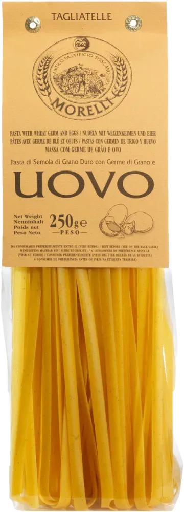 Tagliatelle con germen de trigo y huevo MORELLI 250 g.