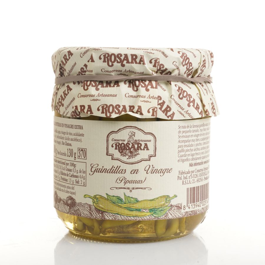Guindillas en vinagre (piparras) ROSARA 370 ml.