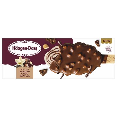 Helado bombón almendra, choco y vainilla HÄAGEN-DAZS 64 g.