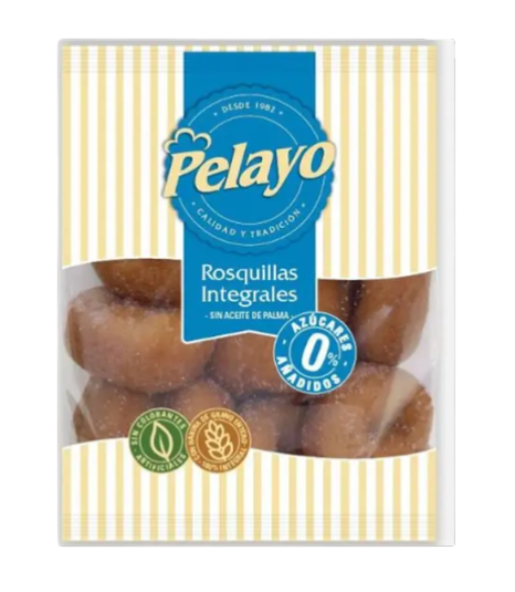 Rosquillas integrales 0% PELAYO 225 g