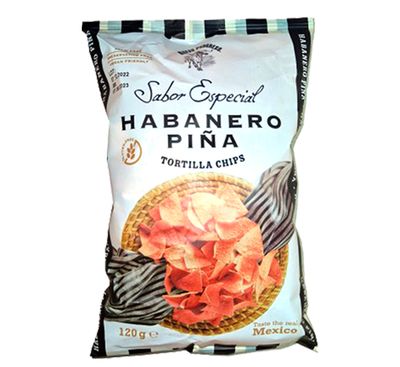 Tortilla chips habanero piña NUEVO PROGRESO 120 g