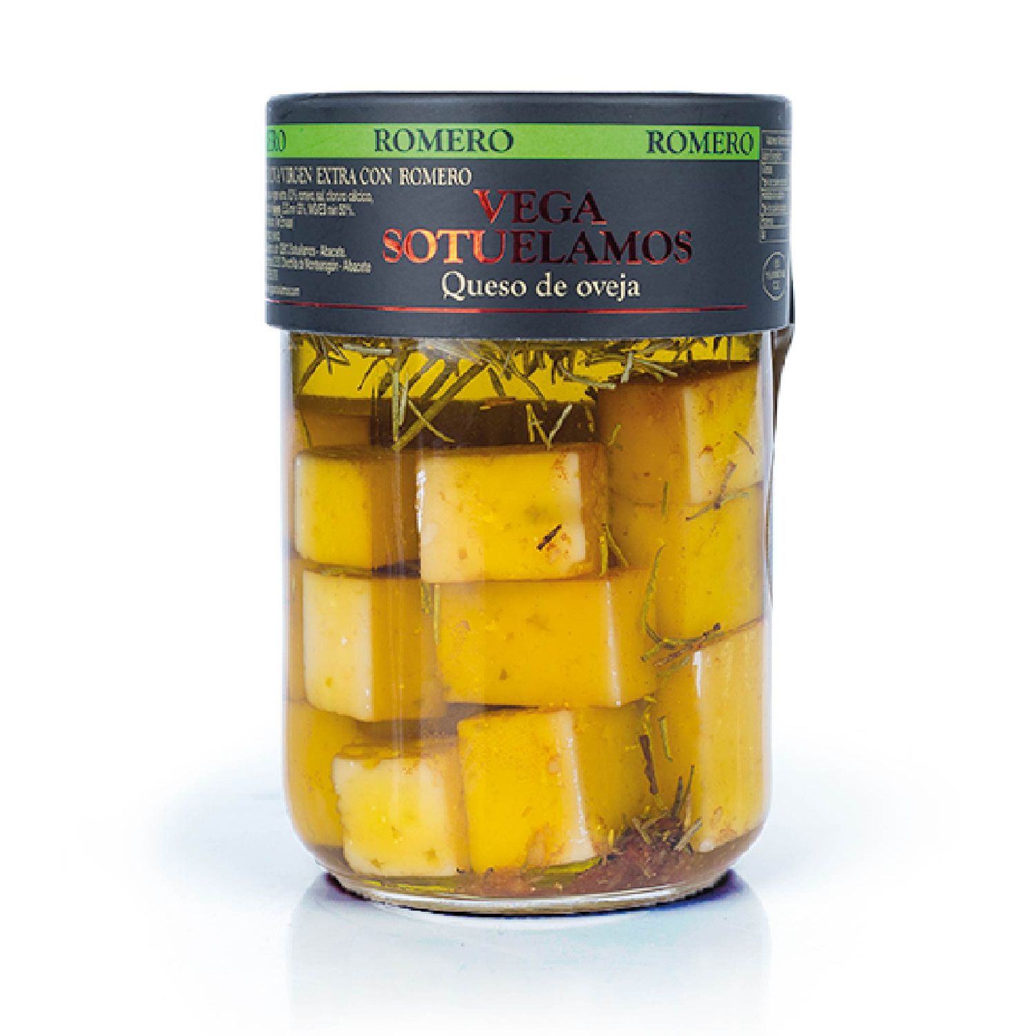 Tarro de queso en aceite de oliva de romero VEGA SOTUELAMOS 200 g