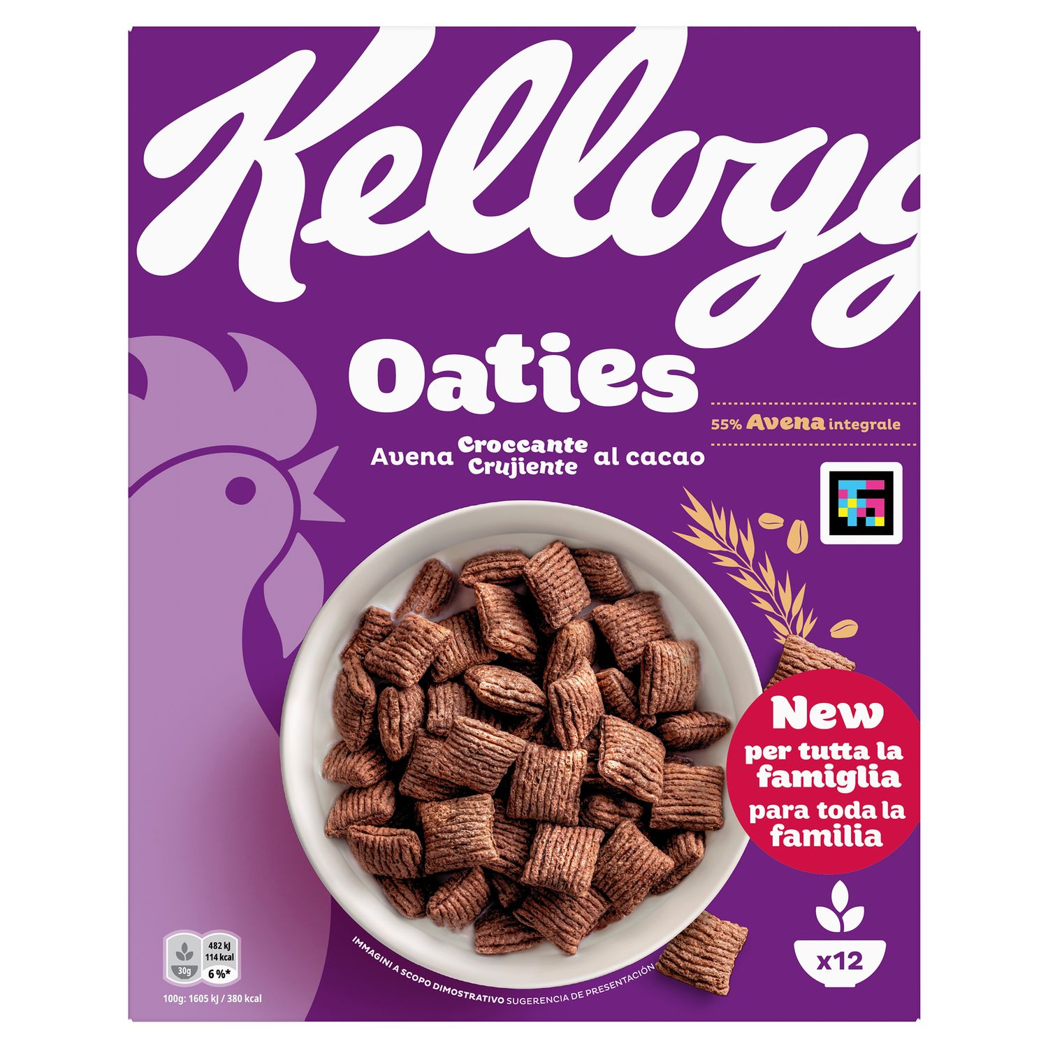 Cereales oaties crujiente al cacao KELLOGG'S 360 g