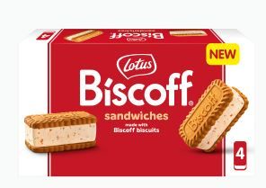 Helado sandwich biscuits biscoff LOTUS 4 x 80 ml