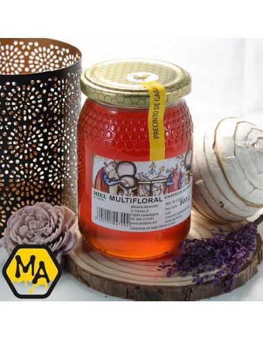 Miel ecológica multifloral CASTILLO DE PEÑALVER 500 g