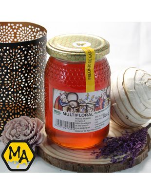 Miel ecológica multifloral CASTILLO DE PEÑALVER 500 g