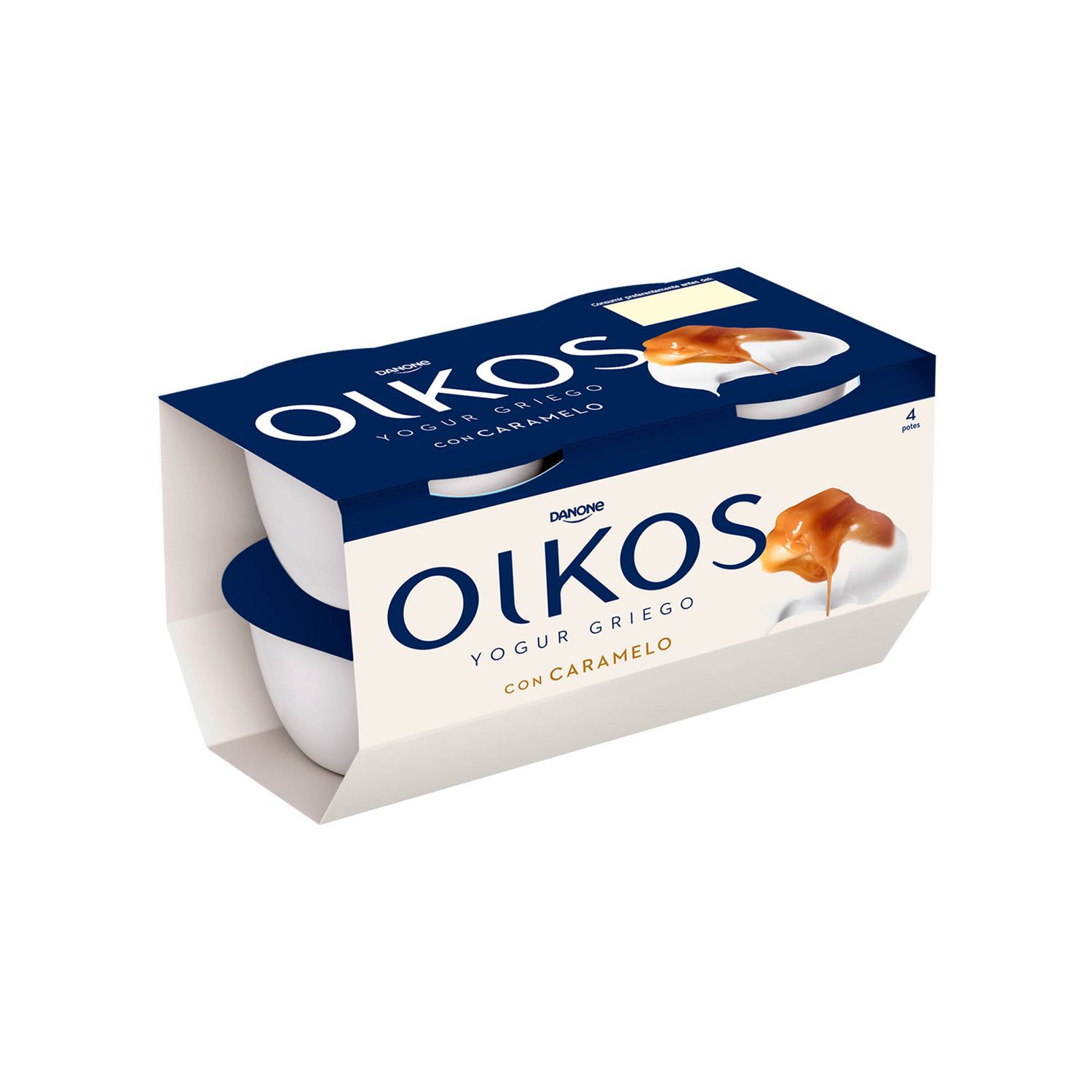 Yogur griego con caramelo OIKOS de DANONE 4 x 110 g