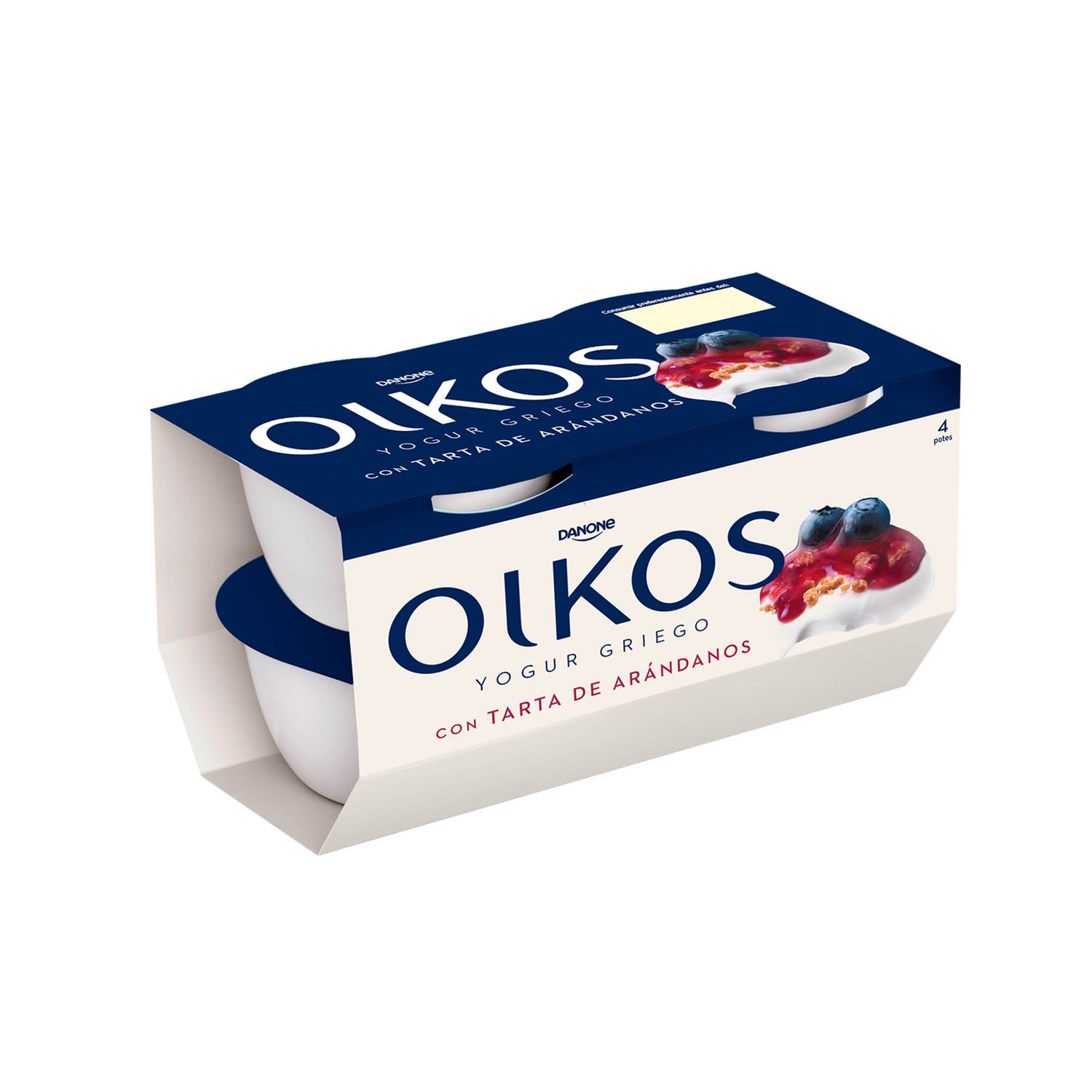 Yogur griego con tarta de arándanos OIKOS de DANONE 4 x 110 g