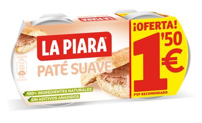 Paté suave LA PIARA 2 x 75 g