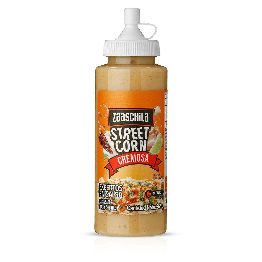 Salsa cremosa de maíz y chipotle ZAASCHILA 265 g