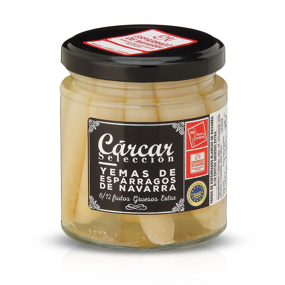 Yemas de espárragos blancos CARCAR 6/12 230 g