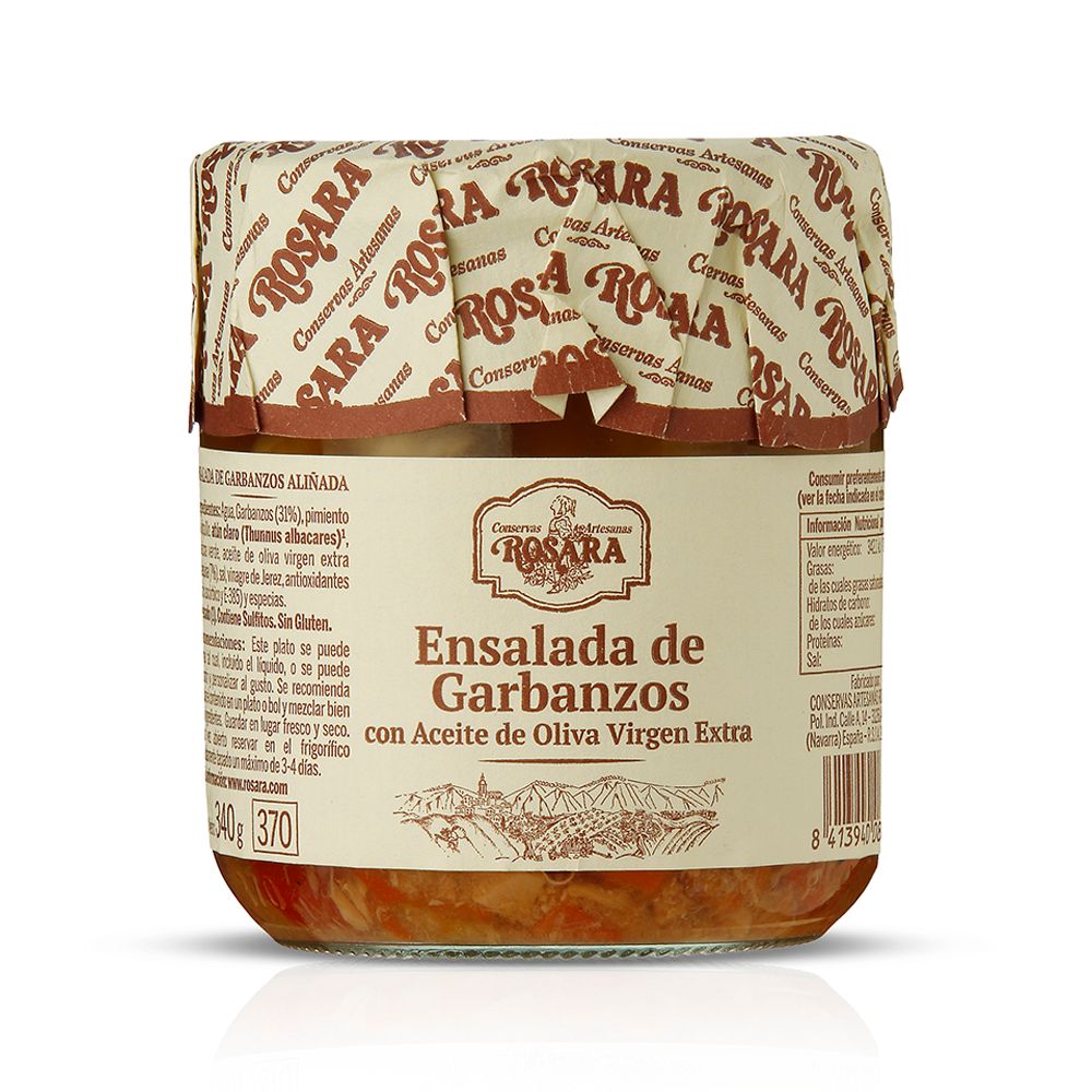 Ensalada de garbanzos con aceite de oliva ROSARA 340 g