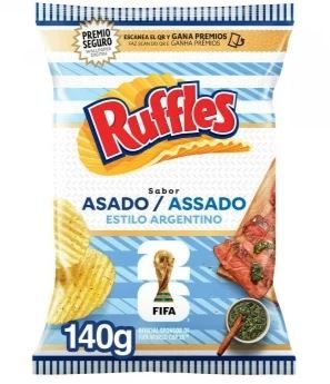 Patatas fritas sabor asado estilo argentino  RUFFLES 110 g