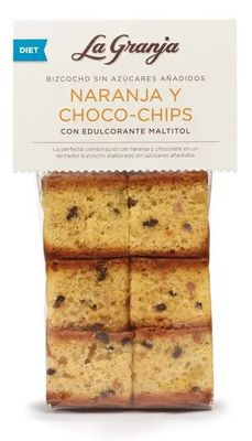 Bizcocho de naranja y choco-chips LA GRANJA 350 g