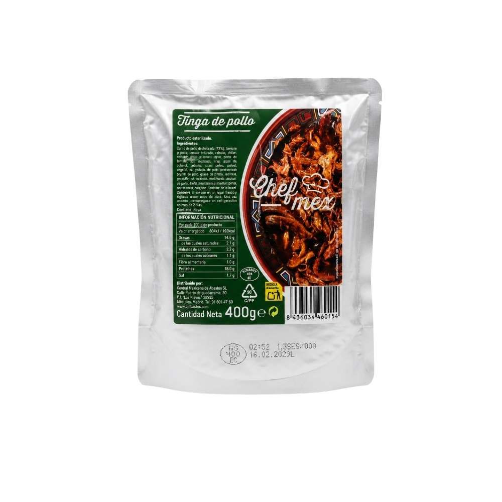 Tinga de pollo CHEF MEX 400 g