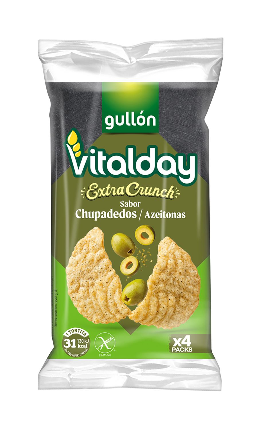 Tortitas extra crunch sabor chupadedos VITALDAY de GULLÓN 93 g