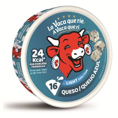 Quesitos light con queso azul LA VACA QUE RÍE 16 ud 250 g
