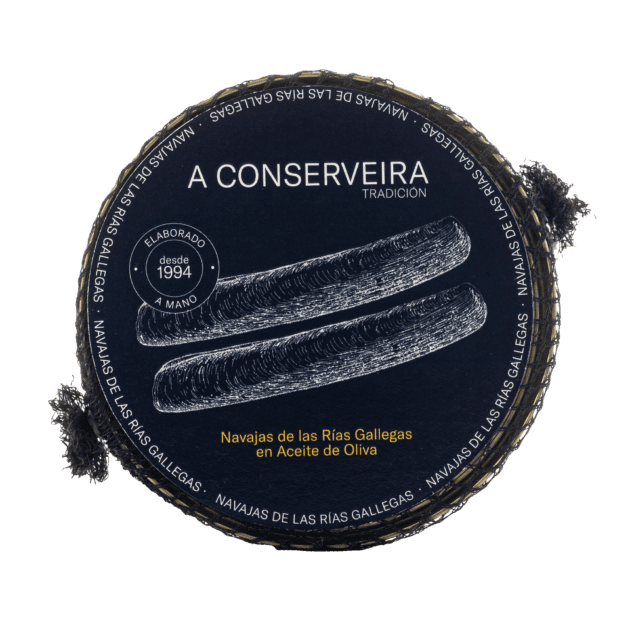 Navajas de las Rías Gallegas en aceite de oliva A CONSERVEIRA 6-8 piezas 65 g