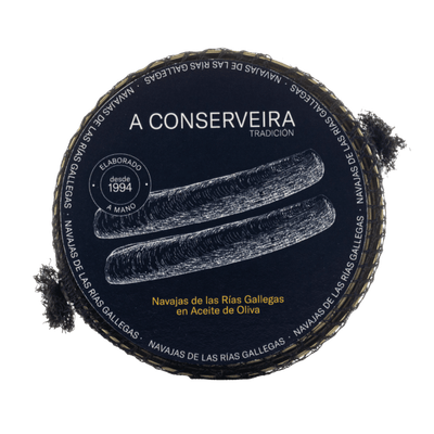 Navajas de las Rías Gallegas en aceite de oliva A CONSERVEIRA 6-8 piezas 65 g