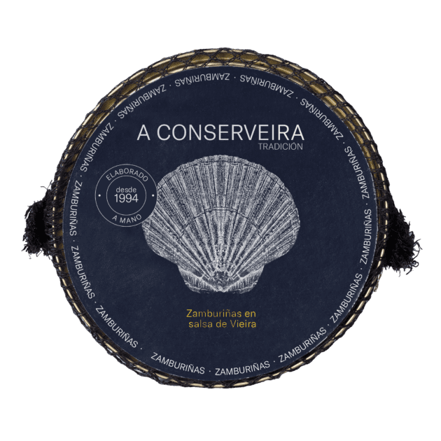 Zamburiñas en salsa vieira A CONSERVEIRA 14-18 piezas 77 g