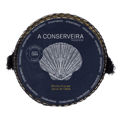 Zamburiñas en salsa vieira A CONSERVEIRA 14-18 piezas 77 g