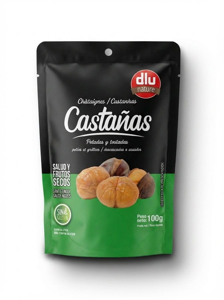Castañas asadas y peladas sin gluten LA MADRILEÑA 100 g