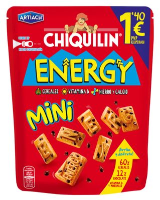 Galletas chiquilín energy mini ARTIACH 125 g
