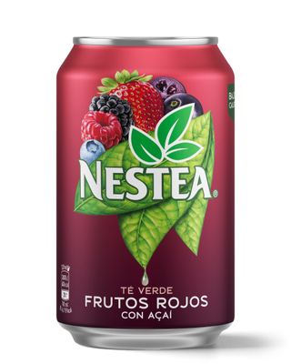 Lata té verde de frutos rojos con açai NESTEA 330 ml
