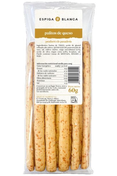 Palitos de queso ESPIGA BLANCA 60 g