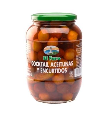 Cocktail de aceitunas y encurtidos EL FARO 500 g