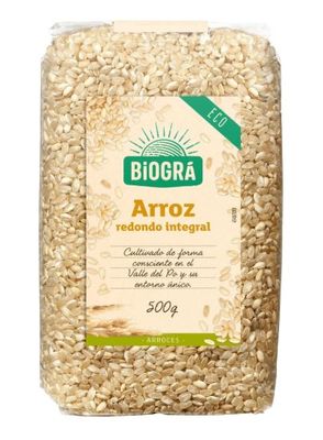 Arroz redondo integral BIOGRA 500 g