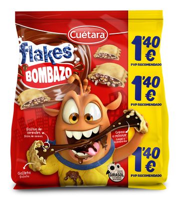 Galletas flakes bombazo CUÉTARA 120 g
