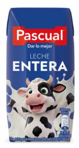 Leche entera PASCUAL pack 3 x 200 ml