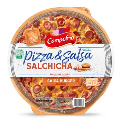 Pizza &amp; salsa salchicha CAMPOFRÍO 395 g.