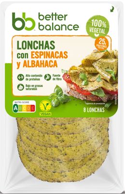 Lonchas con espinacas y albahaca  BETTER BALANCE de CAMPOFRÍO 80 g